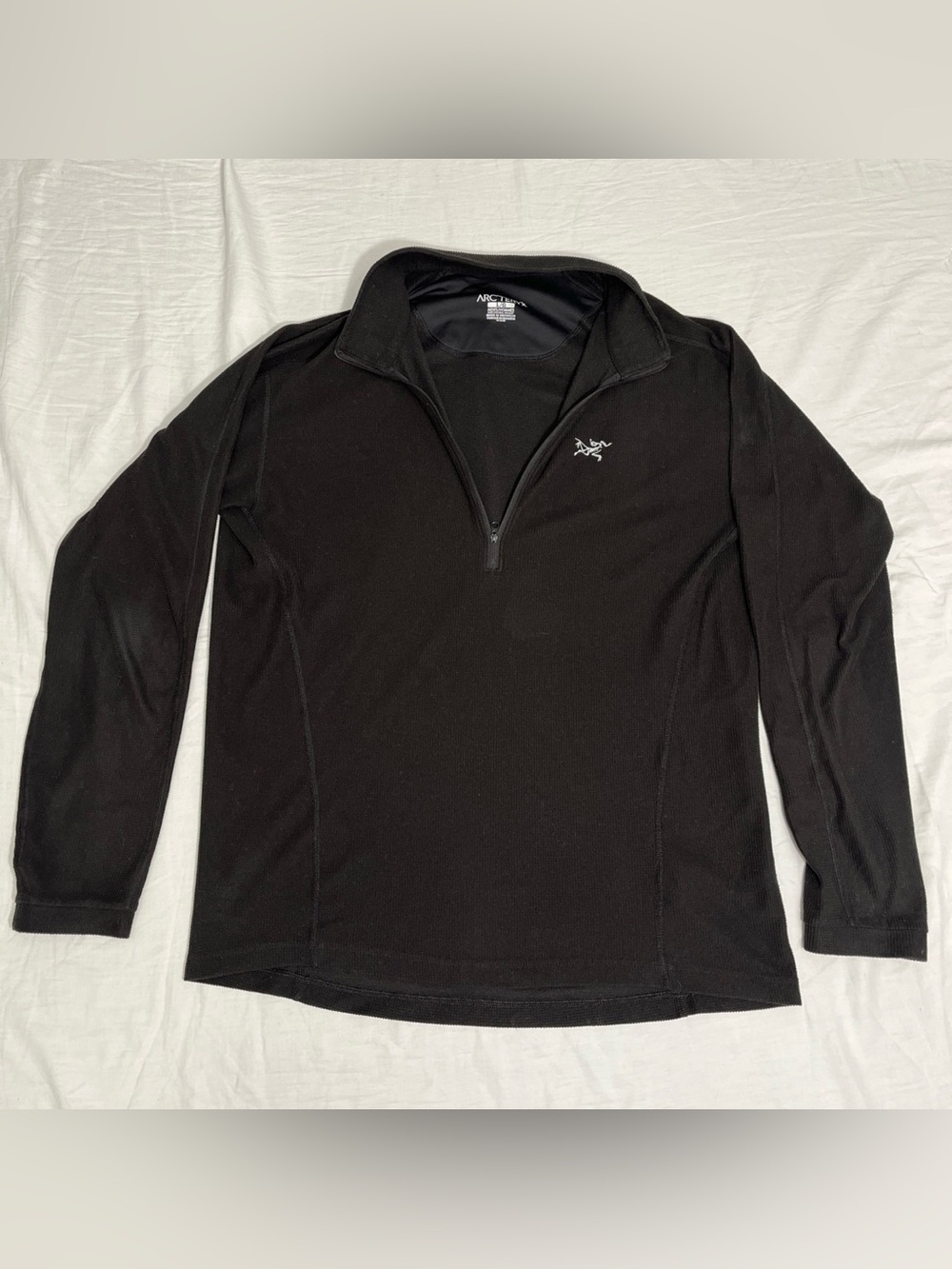 Arc'teryx Polartec Half Zip Fleece Men’s Size Large Black Long Sleeve Pullover